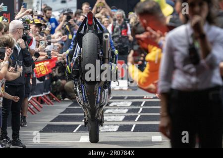 Barcellona, Spanien. 07. Mai 2023. Circuit de Barcelona-Catalunya, Barcellona, Spanien, 07. Mai 2023, Nr. 54 Toprak Razgatlioglu TUR Yamaha YZF R1 Yamaha WorldSBK Team während der Prosecco DOC Catalunya Round FIM Superbike World Championship 2023 - Race2 - World Superbike - SBK Credit: Live Media Publishing Group/Alamy Live News Stockfoto