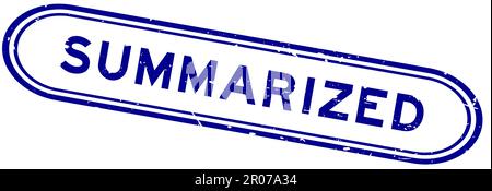 Grunge Blue Kurzform Gummidichtung Stempel auf weißem Hintergrund Stock Vektor