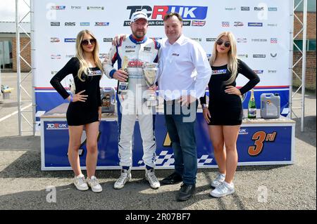 TCR Touring Car Championship Sonntag, den 7. Mai 2023, erhält Jac Constable den ersten TCR UK-Sieg für Audi, Croft Darlington. Kredit: Robert Chambers/Alamy Live News Stockfoto