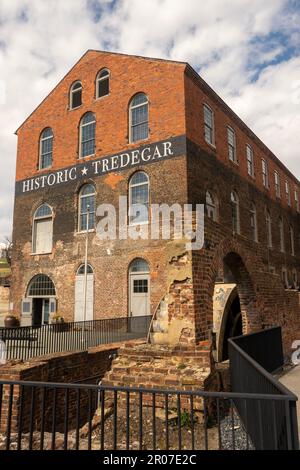 Tredegar Iron Works Gebäude in der Nähe des Canal Walk in Richmond Virginia Stockfoto