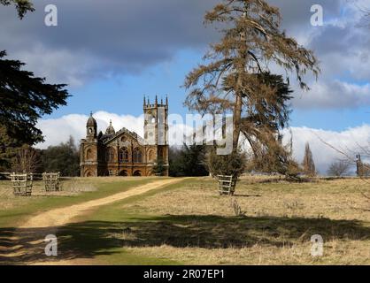 Blick in und um Waddesdon Manor Stockfoto