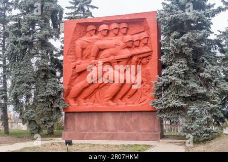 Chisinau, Moldawien - 8. März 2023: MemoRail at Eternity Memorial Complex. Stockfoto