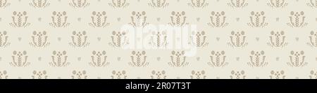 Eigenartiges Lino-Schnitt-Motiv-Vektormuster für Blattsplitter. Nahtlose Dekoration eines skurrilen Blattdesigns für den hintergrund von scandi. Stock Vektor