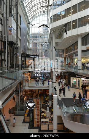 Brunnen, Eaton Centre, Yonge Street, Toronto, Ontario, Kanada Stockfoto