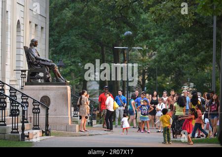 Monument, John Havard, Havard University, Cambridge, Massachusetts, USA Stockfoto