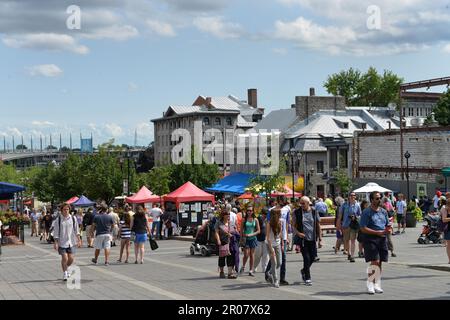 Setzen Sie Jacques-Cartier, Montreal, Quebec, Kanada Stockfoto