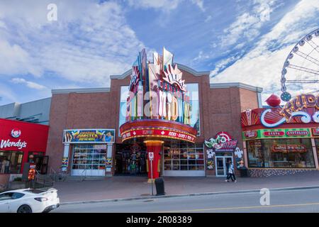 Niagara Falls Ontario Canada Clifton Hill Amusement Area Arcade Games Touristenattraktionen Stockfoto