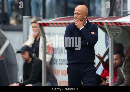 Rotterdam, Niederlande. 07. Mai 2023. ROTTERDAM, NIEDERLANDE - MAI 7: Während des niederländischen Eredivisie-Spiels zwischen Excelsior Rotterdam und Feyenoord im Van Dongen & De Roo Stadion am 7. Mai 2023 in Rotterdam, Niederlande (Foto von Hans van der Valk/Orange Pictures). Credit: Orange Pics BV/Alamy Live News Stockfoto