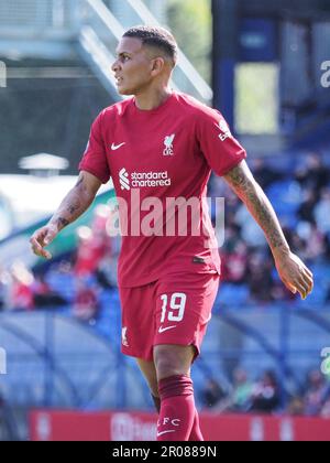 Liverpool, Großbritannien. 07. Mai 2023. Liverpool, England, Mai 7. 2023: Shanice Van de Sanden (19 Liverpool) in Aktion während des Spiels der Barclays Womens Super League zwischen Liverpool und Manchester City im Prenton Park in Liverpool, England (Natalie Mincher/SPP) Kredit: SPP Sport Press Photo. Alamy Live News Stockfoto