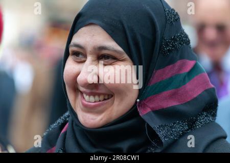 Glasgow, Schottland, Großbritannien. 7. Mai 2023. Zur Feier der Krönung von König Karl III Kredit: Skully/Alamy Live News Stockfoto