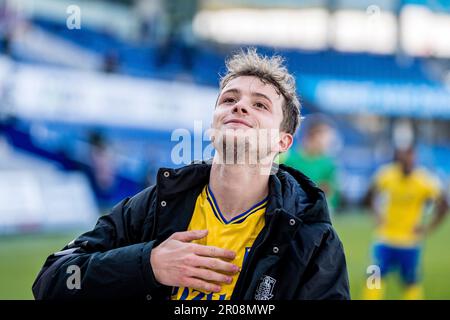 Randers, Dänemark. 07. Mai 2023. Hakon Evjen aus Broendby, WENN nach dem 3F. Superliga-Spiel zwischen Randers FC und Broendby IF im Cepheus Park in Randers gesehen. (Foto: Gonzales Photo/Alamy Live News Stockfoto