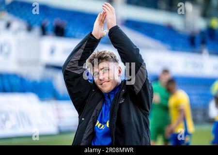 Randers, Dänemark. 07. Mai 2023. Mathias Kvistgaarden von Broendby, GESEHEN nach dem 3F. Superliga-Spiel zwischen Randers FC und Broendby IF im Cepheus Park in Randers. (Foto: Gonzales Photo/Alamy Live News Stockfoto