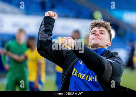 Randers, Dänemark. 07. Mai 2023. Mathias Kvistgaarden von Broendby, GESEHEN nach dem 3F. Superliga-Spiel zwischen Randers FC und Broendby IF im Cepheus Park in Randers. (Foto: Gonzales Photo/Alamy Live News Stockfoto