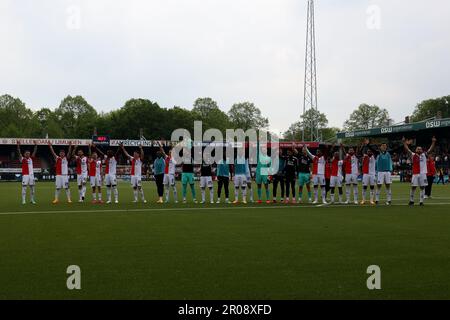 Rotterdam, Niederlande. 07. Mai 2023. ROTTERDAM, NIEDERLANDE - MAI 7: Während des niederländischen Eredivisie-Spiels zwischen Excelsior Rotterdam und Feyenoord im Van Dongen & De Roo Stadion am 7. Mai 2023 in Rotterdam, Niederlande (Foto von Hans van der Valk/Orange Pictures). Credit: Orange Pics BV/Alamy Live News Stockfoto