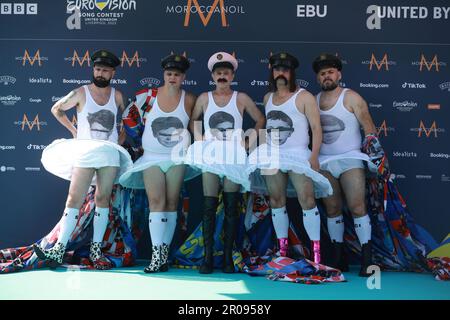 Liverpool, Großbritannien. 07. Mai 2023. Let 3 nimmt an der Big Eurovision Welcome Party der National Lottery in der St. George's Hall in Liverpool, Großbritannien, Teil. Foto: Sanjin Strukic/PIXSELL Credit: Pixsell/Alamy Live News Stockfoto