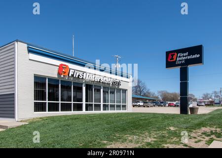 Creston, Iowa. Erste Interstate Bank. First Interstate ist eine ...