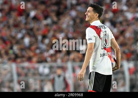 Buenos Aires, Argentinien, 07. Mai 2023. Ignacio Fernandez von River Plate, während des Spiels zwischen River Plate und Boca Juniors, für die argentinische Meisterschaft 2023, im Monumental de Nunez Stadium, in Buenos Aires am 07. Mai. Foto: Luciano Bisbal/DiaEsportivo/Alamy Live News Stockfoto