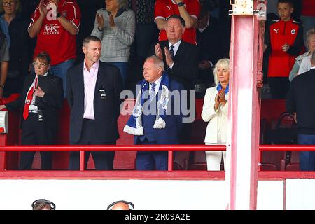 Oakwell Stadium, Barnsley, England - 7. Mai 2023 Barry Fry - vor dem Spiel Barnsley gegen Peterborough United, Sky Bet League One, 2022/23, Oakwell Stadium, Barnsley, England - 7. Mai 2023 Kredit: Arthur Haigh/WhiteRosePhotos/Alamy Live News Stockfoto