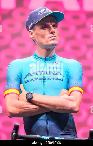 Luis León Sánchez von Spanien - Astana Qasakstan, gesehen während des Giro d'Italia 106. 2023. Die offene Zeremonie der Teampräsentation für 106. Giro d'Italia 2023 in Pescara (Italien) Stockfoto