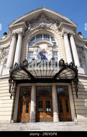 Das Comedy-Theater von Budapest - Vígszínház - Szent-István-Straße 14 Ungarn Stockfoto