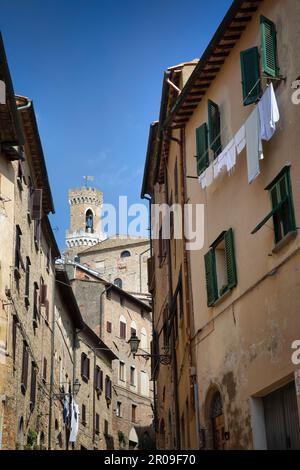 Die toskanische Stadt Volterra, Italien. Stockfoto