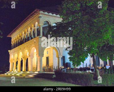 Mogosoaia-Palast in Bukarest bei Nacht Stockfoto