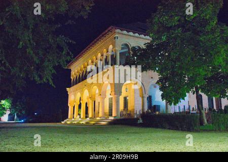 Mogosoaia-Palast in Bukarest bei Nacht Stockfoto