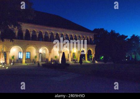 Mogosoaia-Palast in Bukarest bei Nacht Stockfoto