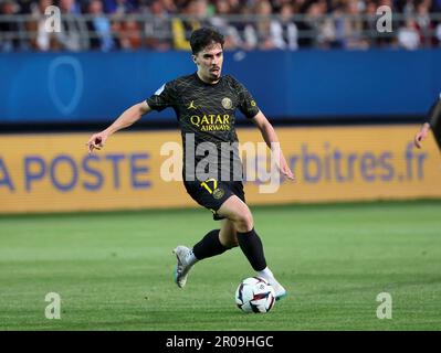 Troyes, Frankreich. 07. Mai 2023. Vitinha von PSG während des Fußballspiels der französischen Meisterschaft Ligue 1 zwischen Estac Troyes und Paris Saint-Germain am 7. Mai 2023 im l'Aube-Stadion in Troyes, Frankreich - Foto Jean Catuffe/DPPI Credit: DPPI Media/Alamy Live News Stockfoto