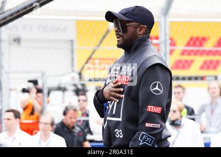 Sänger William James Adams Jr alias will.I.am während der Formel 1 Crypto.com des Miami Grand Prix 2023, 5. Runde der Formel-1-Weltmeisterschaft 2023 vom 05. Bis 07. Mai 2023 auf dem Miami International Autodrome, in Miami Gardens, Florida, Vereinigte Staaten von Amerika - Foto Antonin Vincent/DPPI Gutschrift: DPPI Media/Alamy Live News Stockfoto