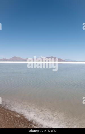 Usa, Utah. Bonneville Salzwasser. Stockfoto