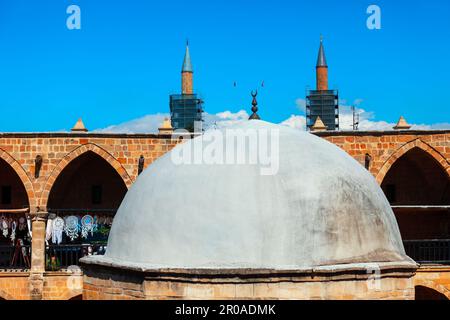 Buyuk Han Cupola in Nikosia Zypern. Osmanische Architektur Stockfoto