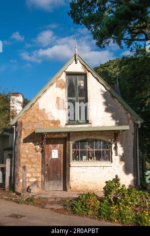 Die Künstlergemeinde Montsalvat wurde 1934 von Justus Jorgensen in Eltham, Melbourne, Australien, gegründet Stockfoto