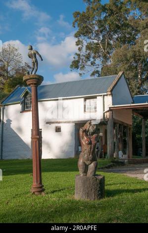 Die Künstlergemeinde Montsalvat wurde 1934 von Justus Jorgensen in Eltham, Melbourne, Australien, gegründet Stockfoto