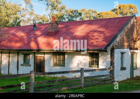 Die Künstlergemeinde Montsalvat wurde 1934 von Justus Jorgensen in Eltham, Melbourne, Australien, gegründet Stockfoto