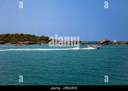 Einsamer Strand Hon Ron auf der Insel Phu Quoc, Vietnam, Asien Stockfoto