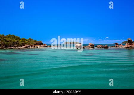 Einsamer Strand Hon Ron auf der Insel Phu Quoc, Vietnam, Asien Stockfoto