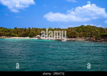 Strand der Insel May Rut Trong, in der Nähe der Insel Phu Quoc, Vietnam, Asien Stockfoto