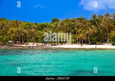 Strand der Insel May Rut Trong, in der Nähe der Insel Phu Quoc, Vietnam, Asien Stockfoto