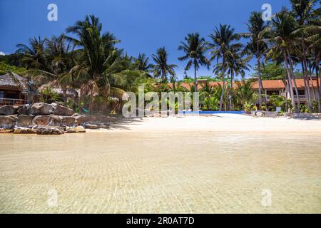 Strand des Peppercorn Beach Resort, Insel Phu Quoc, Phu Quoc, Vietnam, Asien Stockfoto