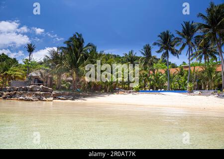 Strand des Peppercorn Beach Resort, Insel Phu Quoc, Phu Quoc, Vietnam, Asien Stockfoto