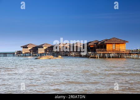 Bungalows of Rocks Beach Boutique Resort, Phu Quoc Insel, Phu Quoc, Vietnam, Asien Stockfoto