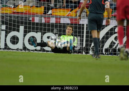 Torwart Jens Lehmann lag enttäuscht am Boden Fußball Europameisterschaft Länderspiel Deutschland - Türkei 3:2, 25.6.2008 Stockfoto