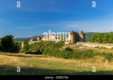 Schloss Berze-le-Chatel, Departement Saone-et-Loire, Burgund, Frankreich Stockfoto