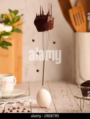 Perfekte Balance „Cupcake“ Stockfoto