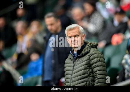 WARSCHAU, POLEN - 1. APRIL 2023: T-Mobile Ekstraklasa Legia Warszawa - Rakow Czestochowa o/p: Jacek Magiera Stockfoto