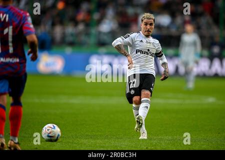 WARSCHAU, POLEN - 1. APRIL 2023: T-Mobile Ekstraklasa Legia Warszawa - Rakow Czestochowa o/p: Josue (Legia) Stockfoto