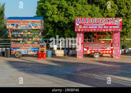 Marquesitas mobile Snackbars, Bacalar, Quintana Roo, Yucatan Halbinsel, Mexiko Stockfoto