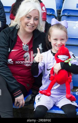 Fans von Mighty Red im Prenton Park vor Liverpool V Manchester City (Terry Scott/SPP) Guthaben: SPP Sport Press Photo. Alamy Live News Stockfoto