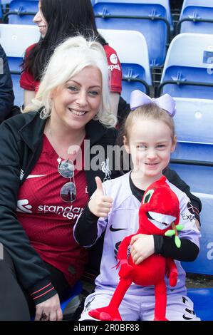 Fans von Mighty Red im Prenton Park vor Liverpool V Manchester City (Terry Scott/SPP) Guthaben: SPP Sport Press Photo. Alamy Live News Stockfoto